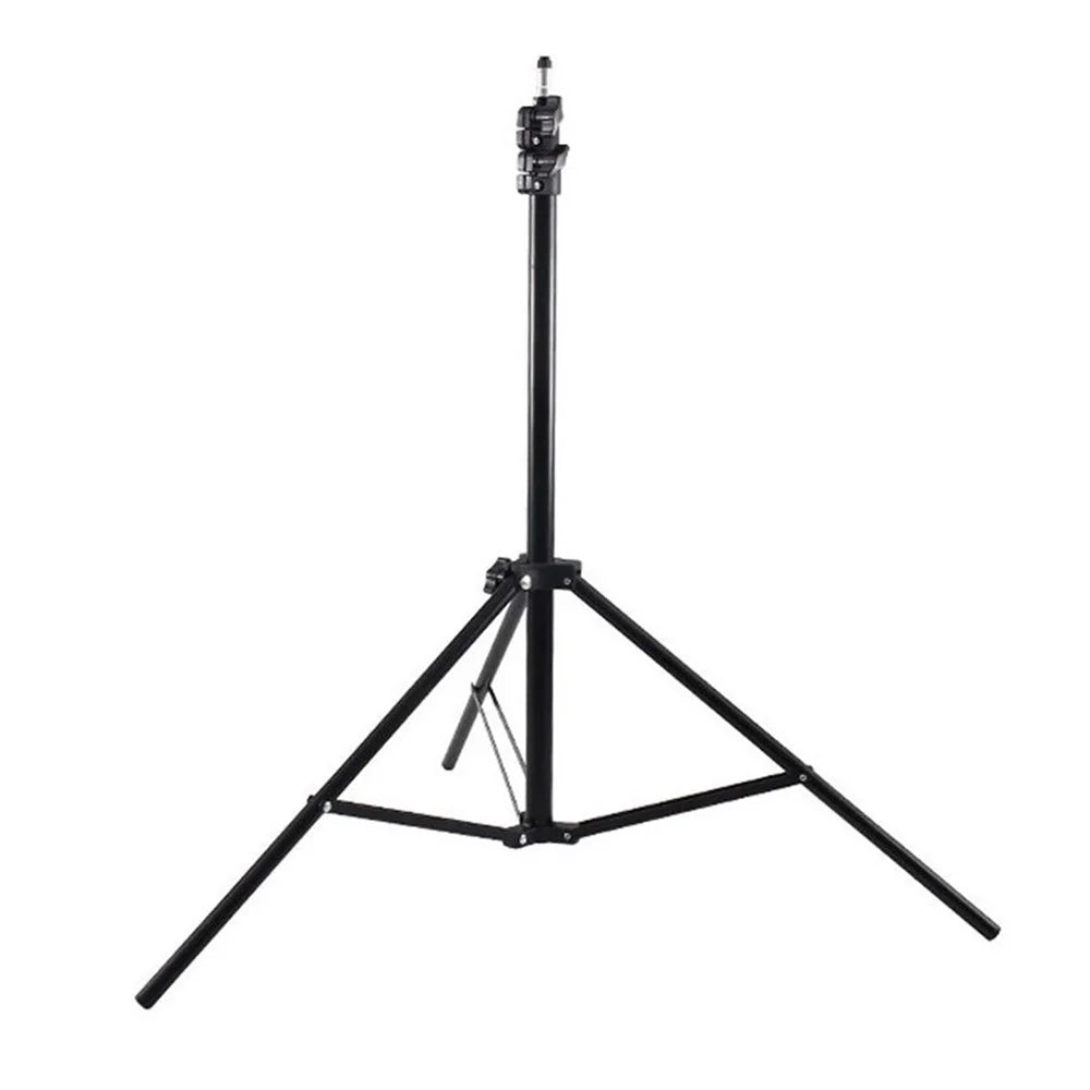 2.1m Height Fill Light Shooting Mobile Phone Portable Tripod Stick Holder - Black - 1