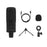 M-65 USB Wired Condenser Microphone Mic Kit with Tripod Suspension Stand Mic Holder for Live Conference - Mic + Tripod Set - 1