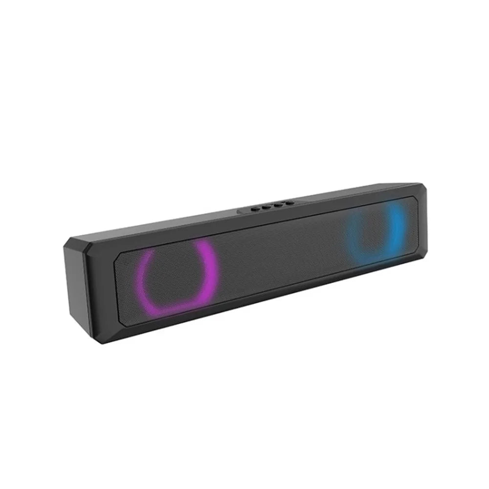 A4 RGB Sound Bar Speaker Wireless Bluetooth-Compatible Audio System with Colorful Lighting Effects - 1