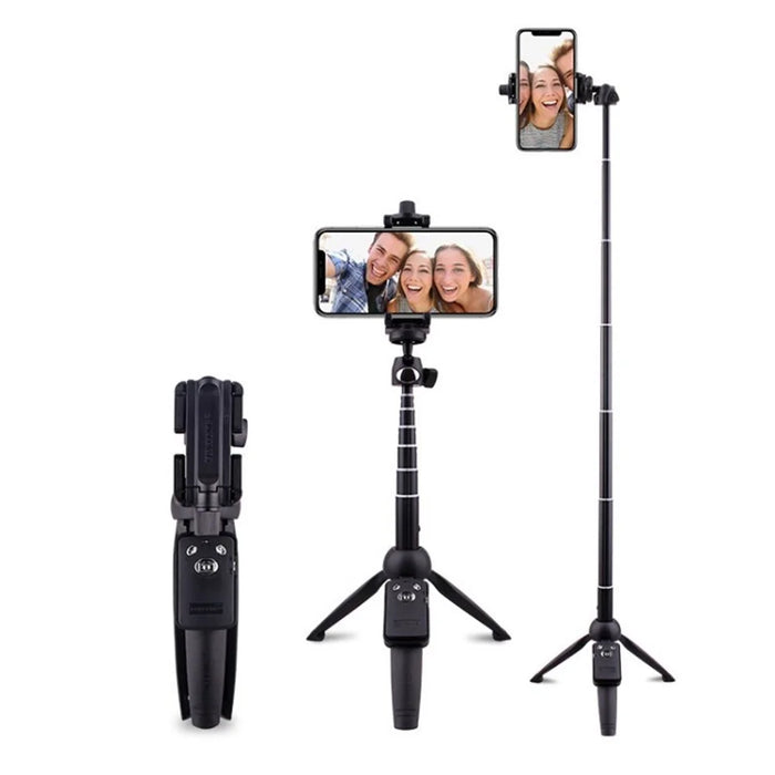 YUNTENG228 For Mobile Phones Cameras Bluetooth-compatible Selfie Stick Tripod with Remote Control - Black/1.2m Length - 1