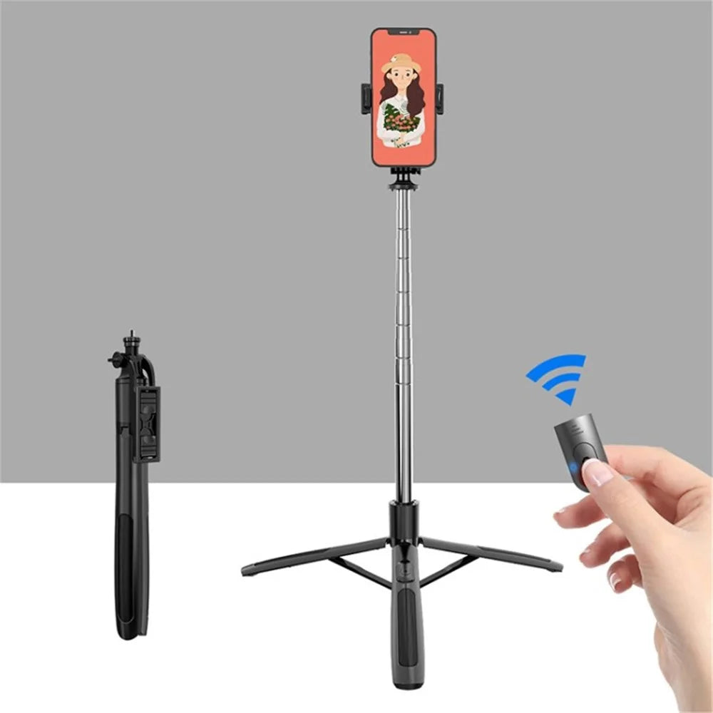 CYKE Q05 Selfie Stick Tripod 158cm Extendable BT Remote Handheld Floor Stand For Live Streaming / Photography - 1