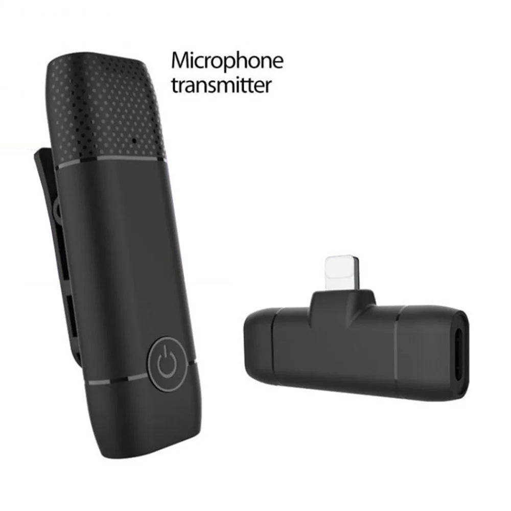 Wireless Microphone Lavalier Mic Recording for Streaming Vlogging Live Broadcast - 8Pin - 1