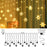 LED Christmas Light Snowflake String Light 8 Modes LED Fairy Night Light Perfect for Christmas Wedding Party - Warm White/EU Plug - 1