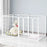 Pet Playpen Fence 6 Panels Pet Play Yard Gate with Doors for Large / Medium / Small Dogs - White / 60x70cm - 1