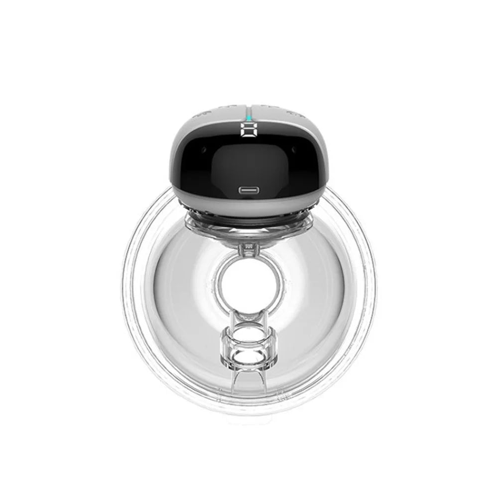 QY-103 Wearable Breast Pump Electric Hands Free 9 Speed Modes Massage Breast Feeding Machine (No Certification, BPA-Free) - White - 1