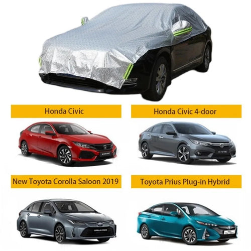 Anti-heat SUV Car Cover Waterproof All Weather Car Cover for UV Wind Hail Snow - Sedan - 1