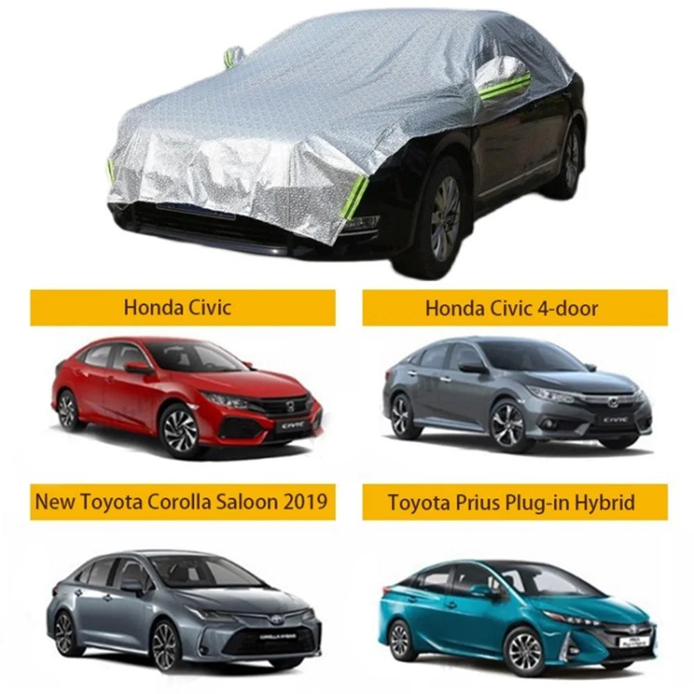 Anti-heat SUV Car Cover Waterproof All Weather Car Cover for UV Wind Hail Snow - Sedan - 1