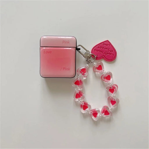 For Apple AirPods Pro/1/2/3/with Charging Case (2016)/with Wireless Charging Case (2019)/with Charging Case (2019) Charging Box Cover Square Bluetooth-compatible Earphone Case - Pink/For AirPods 1/2 - 1