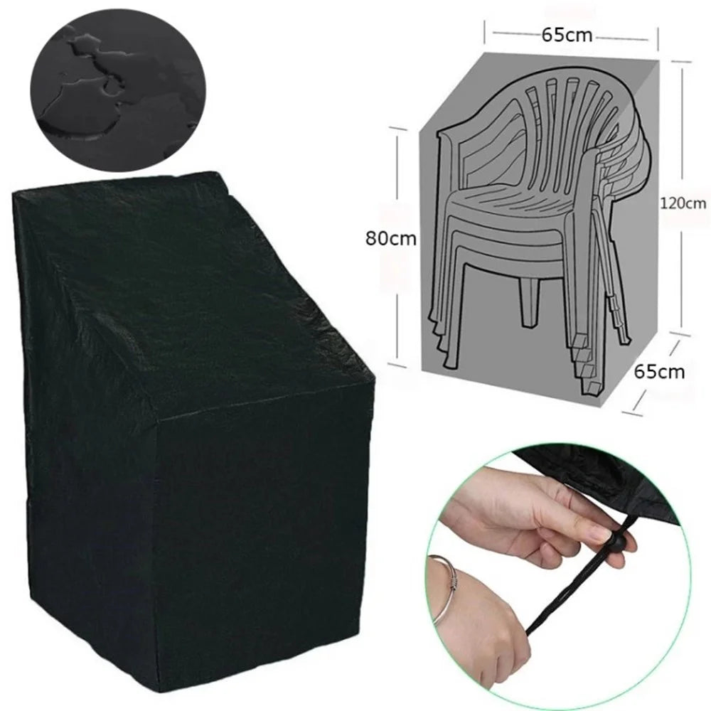 120x65x80cm 210D Oxford Cloth Waterproof Garden Patio Furniture Cover Chair Seat Cover - 1