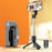 CYKE L11 Selfie Stick Tripod 73cm Mini Integrated Phone Stand Desktop Live Streaming Device - Black - 1
