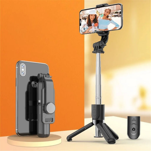 CYKE L11 Selfie Stick Tripod 73cm Mini Integrated Phone Stand Desktop Live Streaming Device - Black - 1