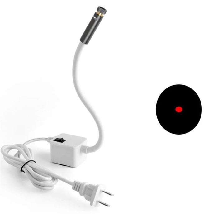 Infrared Laser Positioning Light Straight Line/Cross Line/Dot Measurement Garment Clothing Tool - White/US Plug/Red Dot 100wm - 1