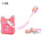 Motorcycle Riding Kids Safe Harness Children Anti-drop Seat Belt Strap - Pink/1.5m - 1