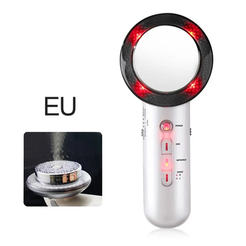 ZTY-0917 3-in-1 Body Machine Multifunction Beauty Massage for Face Waist Belly Leg - White/EU Plug - 1