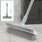 3 in 1 Cleaning Scrub Brush Stiff Bristle Floor Brush Scrubber for Bathroom Kitchen Wall - Grey / 50cm Length - 1