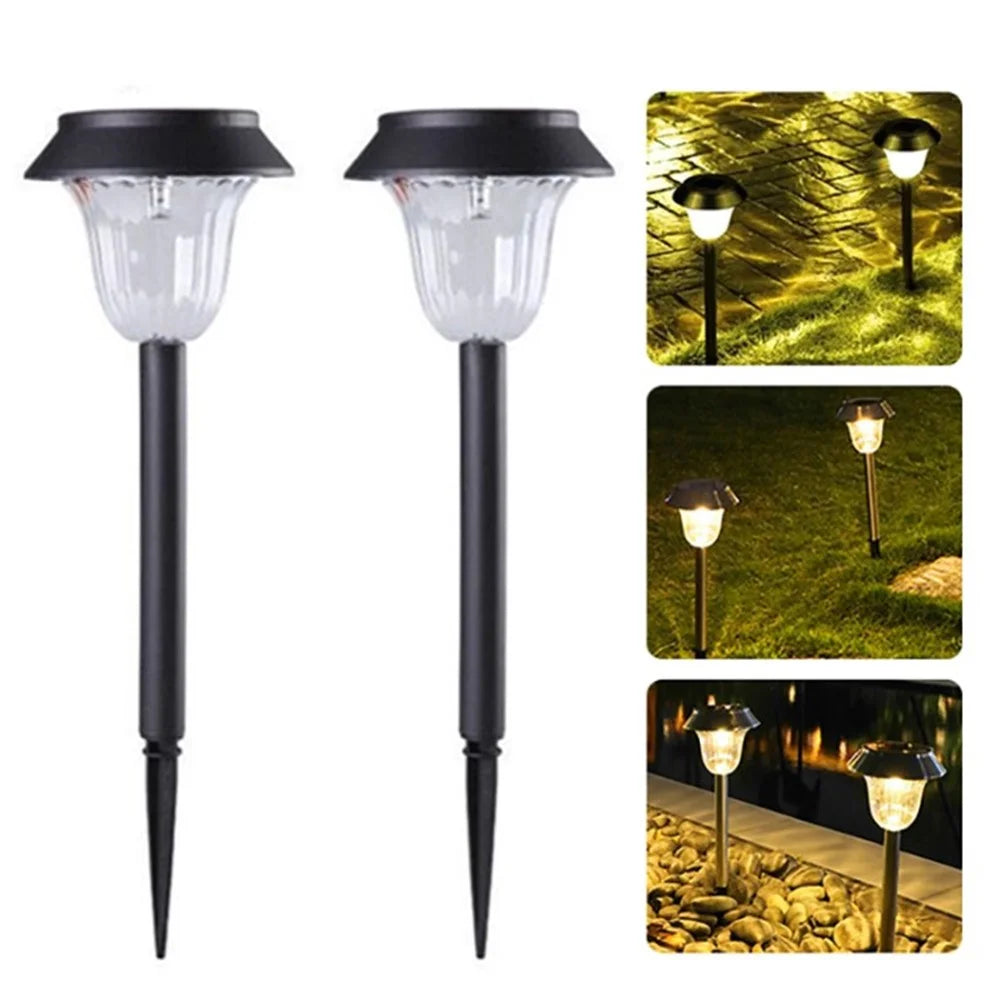 2Pcs/Set Waterproof Solar Light Landscape Light Outdoor Garden Lawn Yard Lamp - Warm Light - 1