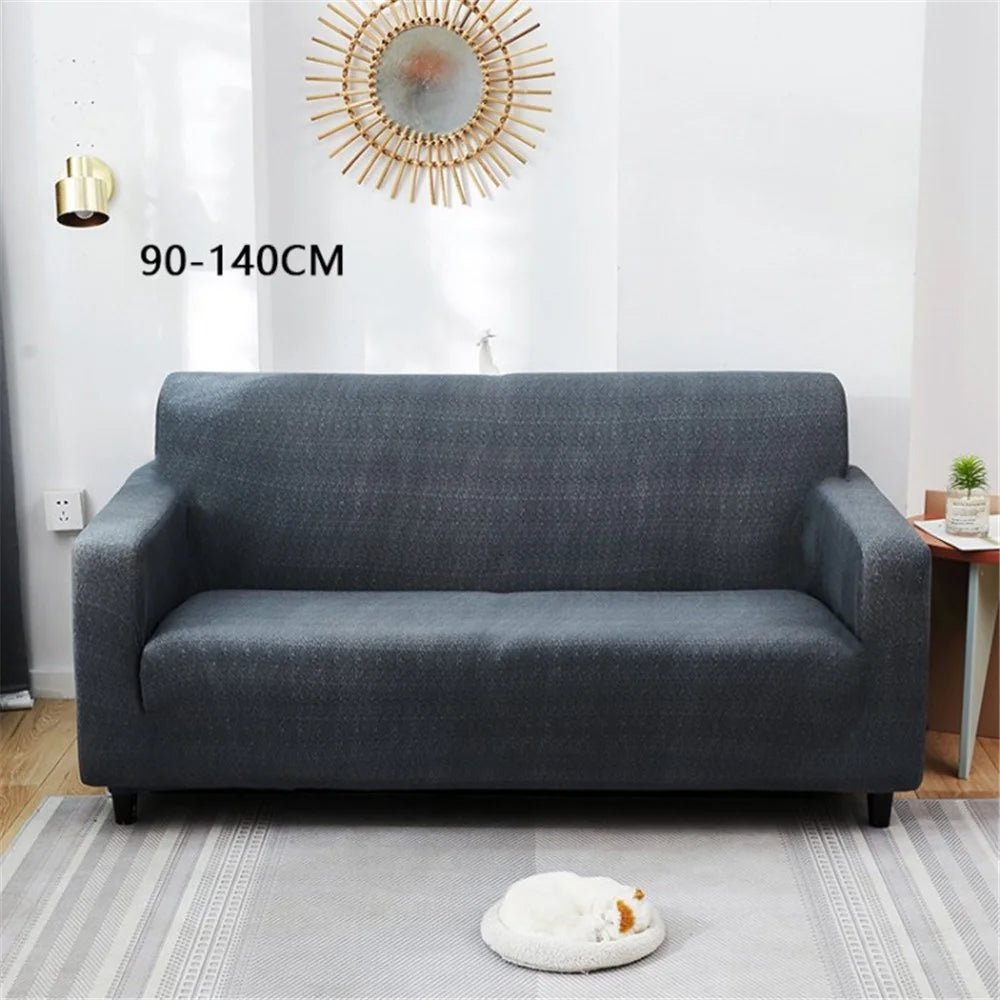 Sofa Cover Anti-stains Durable Elastic Couch Cover Long Chair Protector - Blue/1-seat/90-140cm - 1