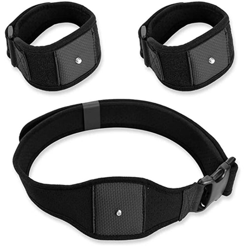 Adjustable Waistband Wristband Belt Set for HTC Vive Tracker - Black - 1