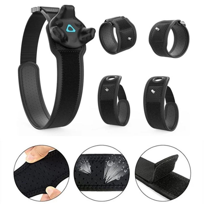 Adjustable Waistband Wristband Belt Set for HTC Vive Tracker - Black - 3