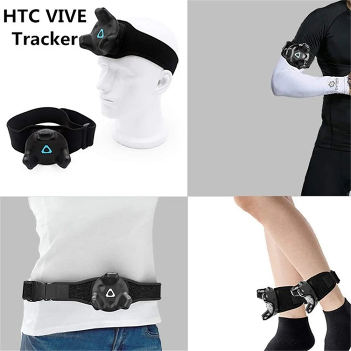 Adjustable Waistband Wristband Belt Set for HTC Vive Tracker - Black - 4