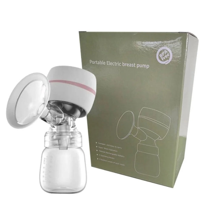 ZB-003 Painless Pumping Electric Breast Pump Super Quiet Baby Feeding Device - White - 1
