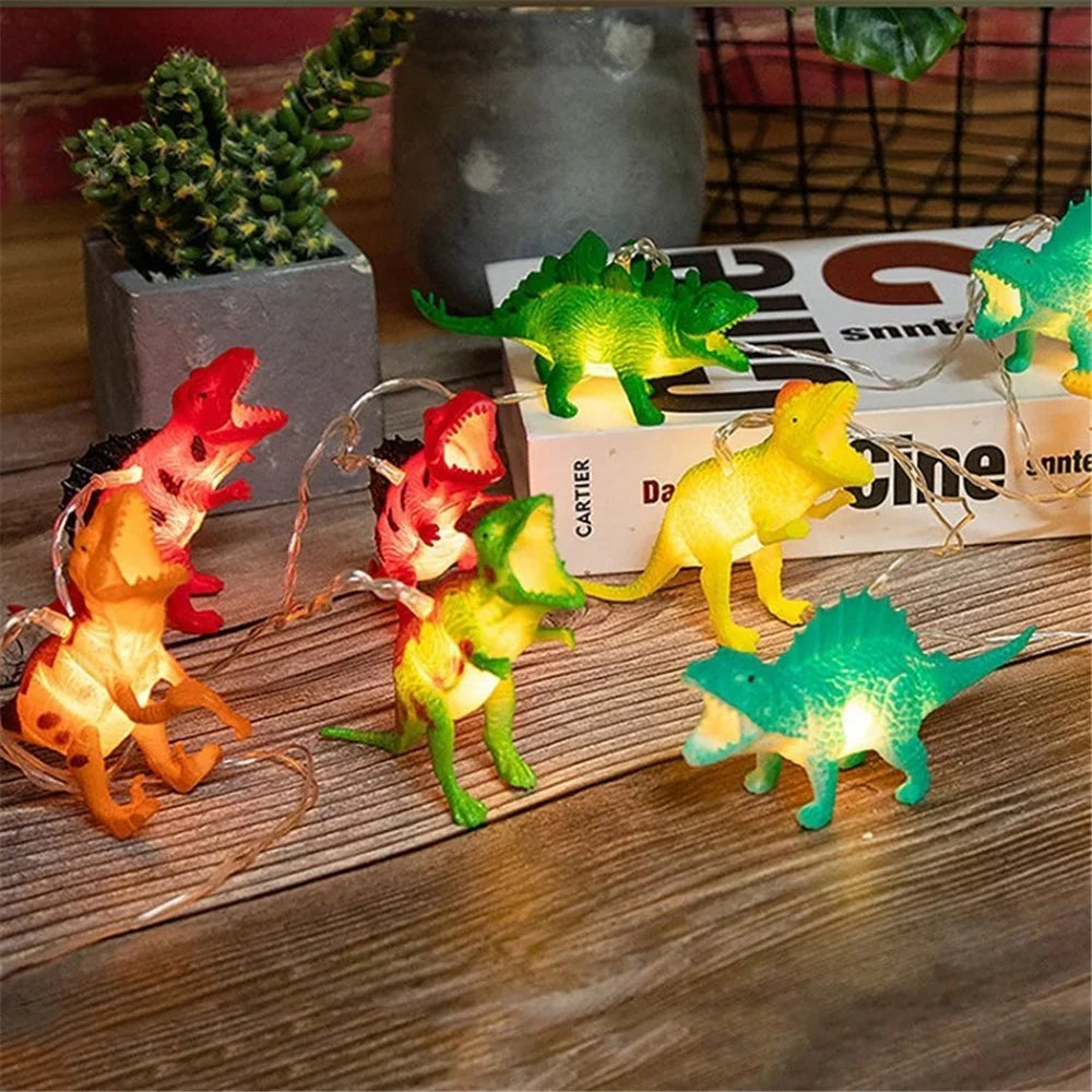 2m 10-LED Cute Dinosaur String Light for Children Gift Bedroom Nursery Birthday Party Decor - 1
