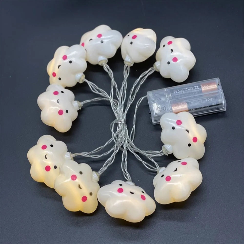 Indoor String Light for Kids Bedroom Christmas Tree Fairy Light Lamp New Year Garden Decoration - Smile Star / 1.5m 10 Lights - 5