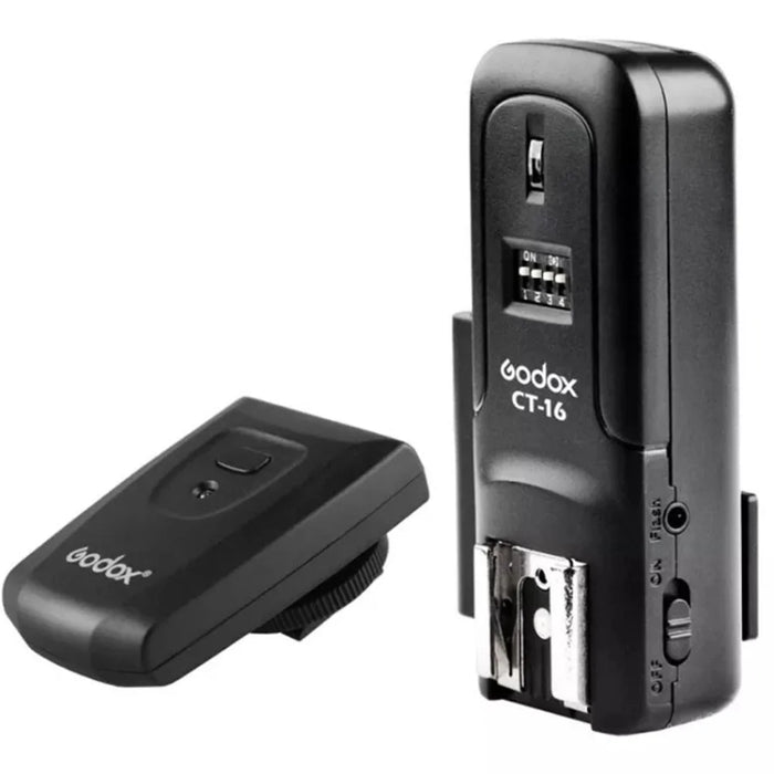 GODOX CT-16 16-Channels Wireless Camera Flash Trigger for Canon Nikon Pentax DSLR Camera - Black - 1