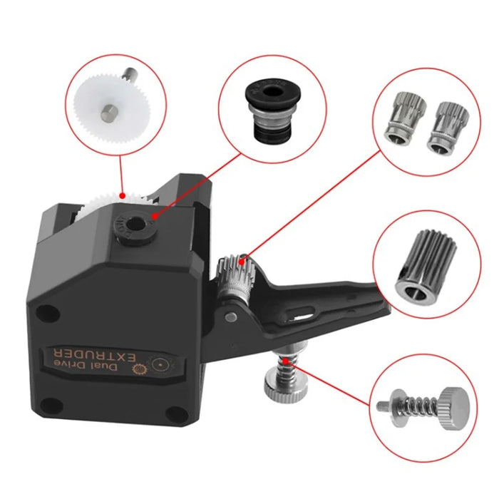 MK8 3D Printer Extruder 1.75mm Extruder Filament for Ender 3/5 Pro CR10 - Black - 6