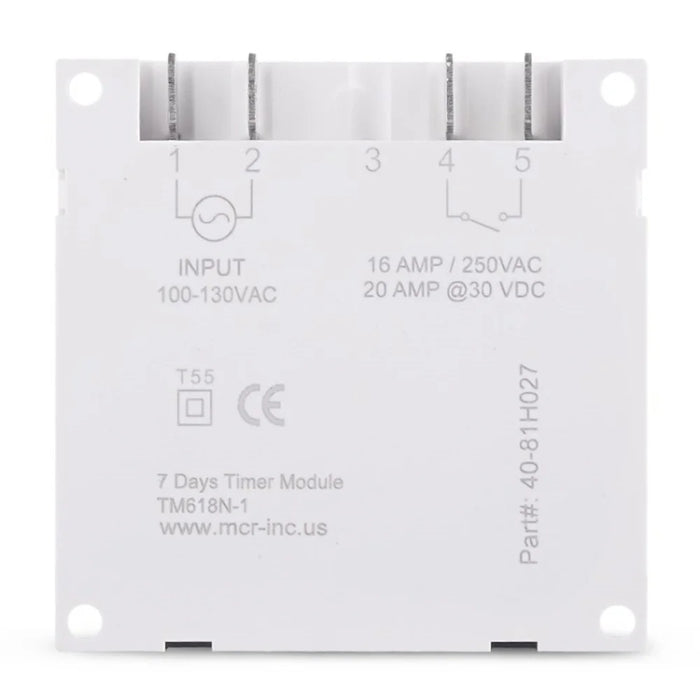 SINOTIMER TM618N 110V  Timer Switch 7 Days Weekly Programmable Digital Time Relay Power Supply Timer for Home Kitchen - 1