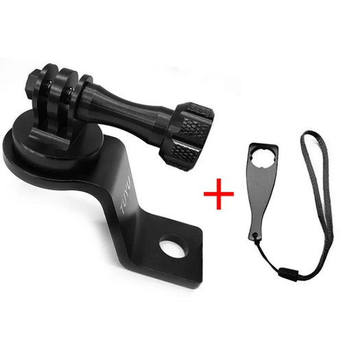 TUYU for DJI Osmo Action/SJCAM/GoPro Hero 10/9/8/7/6/5/4 Motorcycle Camera Mount Adapter Bike Camera Holder - Black - 1