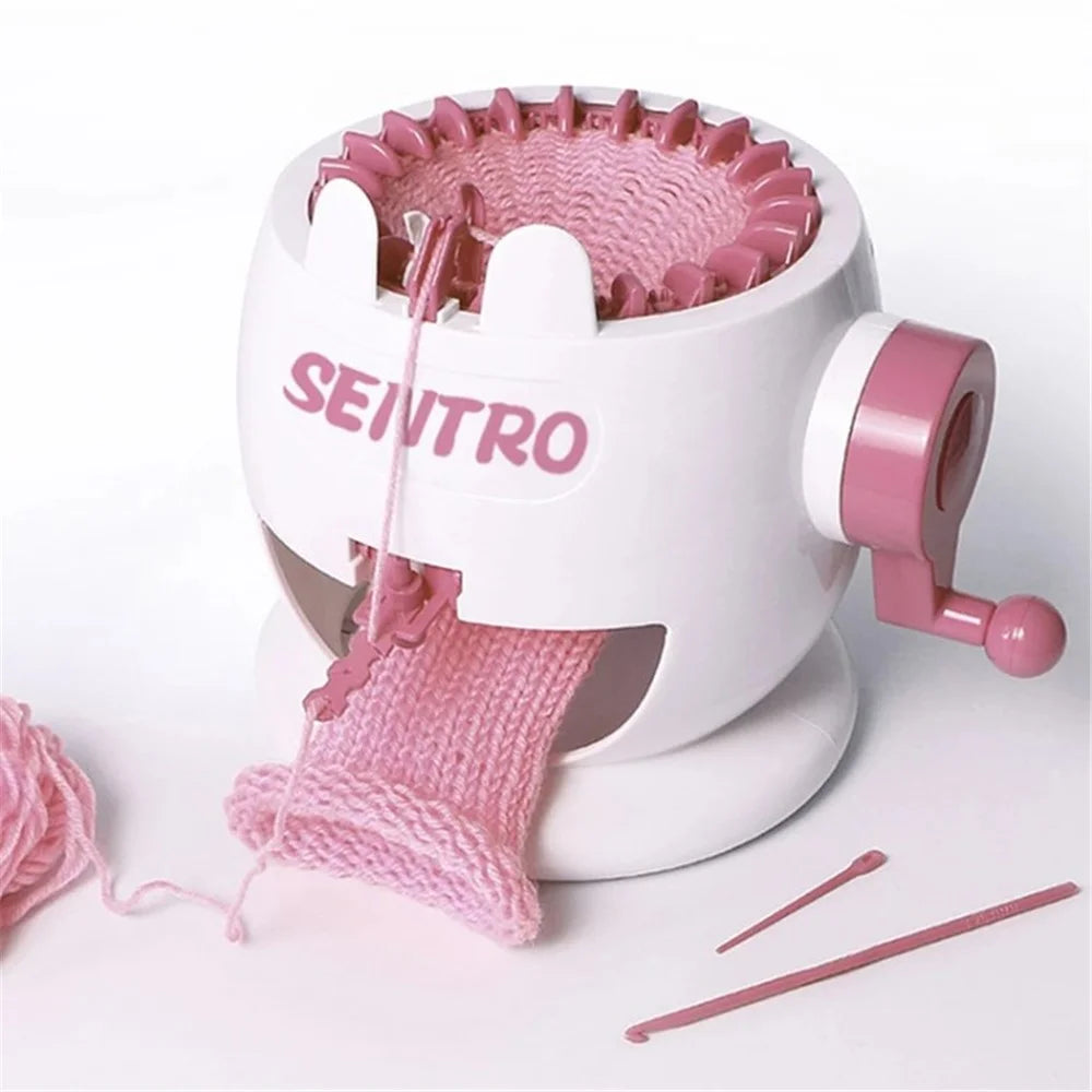 SENTRO Knitting Machine 22 Needles Smart Weaving Loom Round Knitting Device for Scarf Hat Sock - 1
