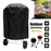 420D Waterproof Barbecue BBQ Grill Cover Heavy Duty Outdoor Fire Pit Oven Cover - Black//58x77cm - 1