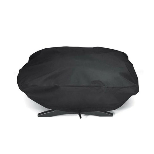 For Weber 7110 Q1000 Series Oven Hood 67.1x44x32cm 420D Dust-proof Waterproof  BBQ Grill Cover - Black - 1