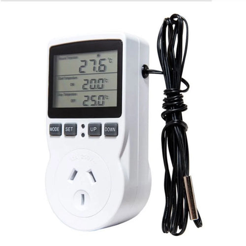 16A AC 110V~230V Digital Thermostat Temperature Controller Time Switch Socket - AU Plug - 1