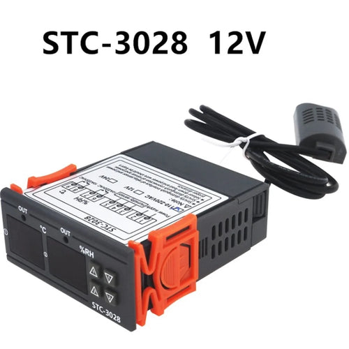 STC-3028 12V Temperature Controller Thermostat Humidity Control for Fridge Water Heater Thermometer Hygrometer - 1