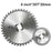 Tungsten Carbide Circular Saw Blade Cutting Disc for Woodworking - 4 inch/30T/20mm - 1