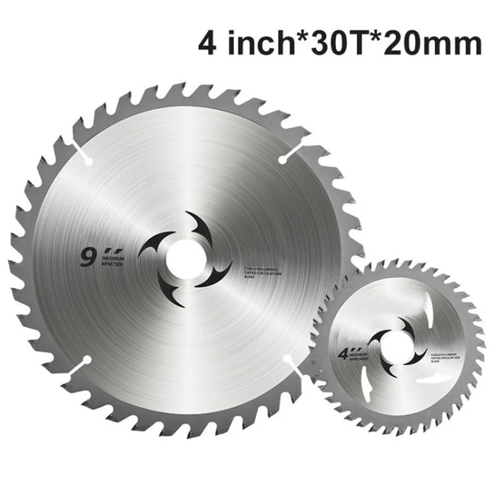 Tungsten Carbide Circular Saw Blade Cutting Disc for Woodworking - 4 inch/30T/20mm - 1