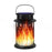 IP55 Waterproof Solar Wall Lantern Flickering Flame Light Energy-saving Hanging Solar Lamp for Porch Patio Yard - Black - 1