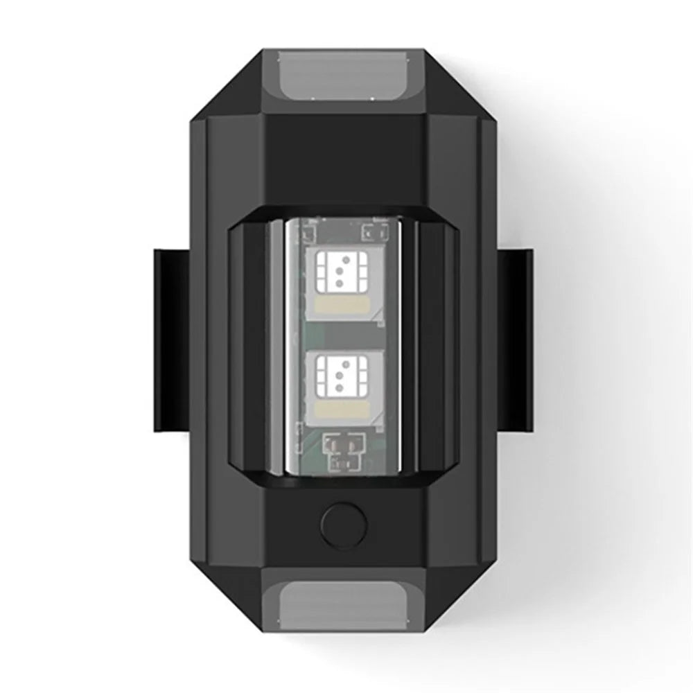 Charging Night Driving Strobe Motorcycle Light LED Flash Light Colorful Warning Light for RC Aircraft Helicopter - 1