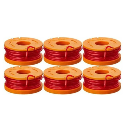 6Pcs WA0010 Grass Trimmer Mower Line for Worx Trimmer String Weed Eater Edger Spools - 1