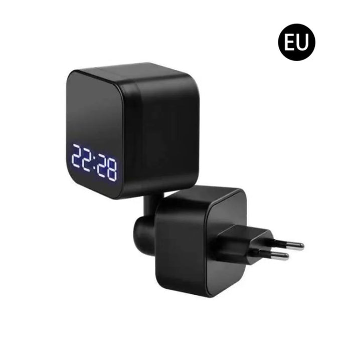 Wireless Home Security Camera Night Vision Motion Detection Small WiFi Camera for Video Surveillance - Black/EU Plug - 1