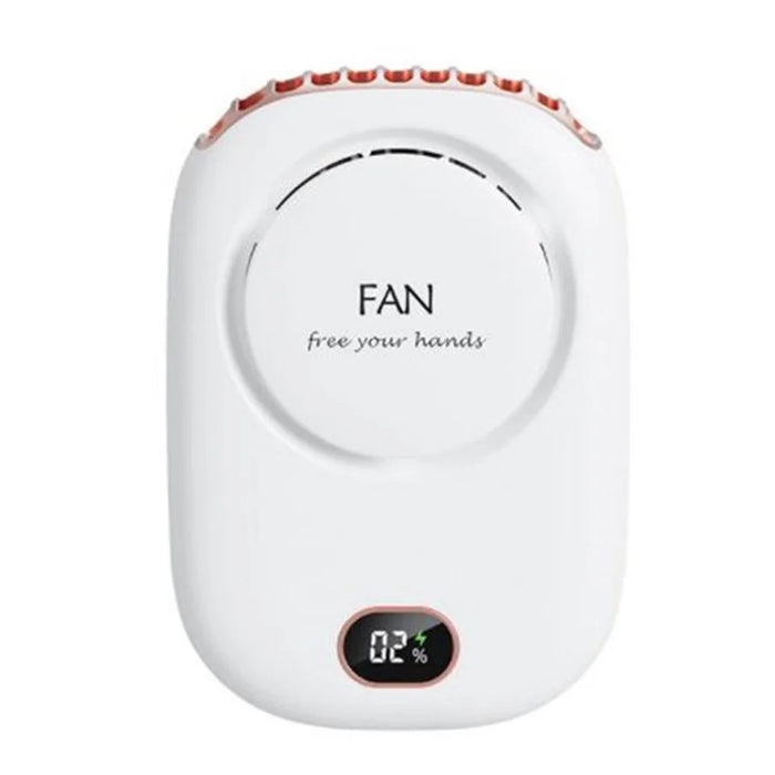 Neck Hanging Fan Wearable Personal Fan Mini Air Conditioning Tool - White - 1