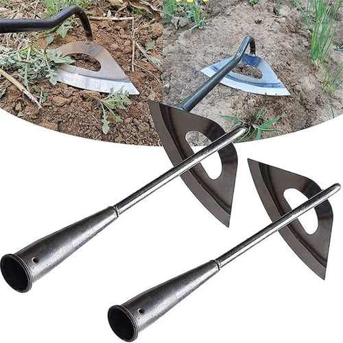 2Pcs Gardening Tools Hoe Sharp Garden Edger Weeder Shovel Weed Puller for Weeding Farm Planting - 1