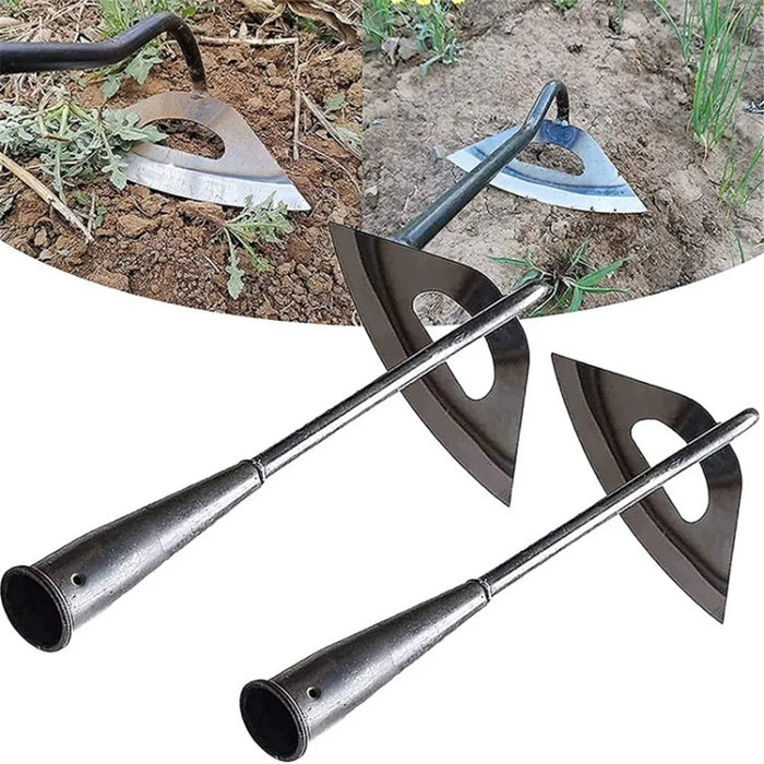 2Pcs Gardening Tools Hoe Sharp Garden Edger Weeder Shovel Weed Puller for Weeding Farm Planting - 1