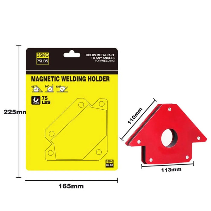 75lbs Magnetic Welding Holder Strong Magnetic Welding Positioner Auxiliary Bracket Magnetic Iron Right Angle Magnet - 1