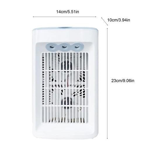 Humidifier Cooling Fan Desktop Fan Air Cooler Air Conditioning Fan for Office Dormitory - White - 1