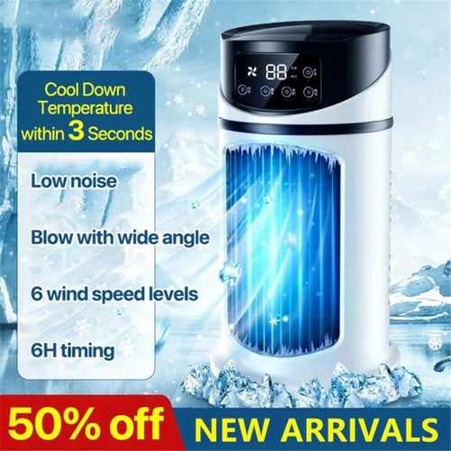 Timing Air Cooler Humidification Air Conditioning Fan USB Cooling Fan - White - 1