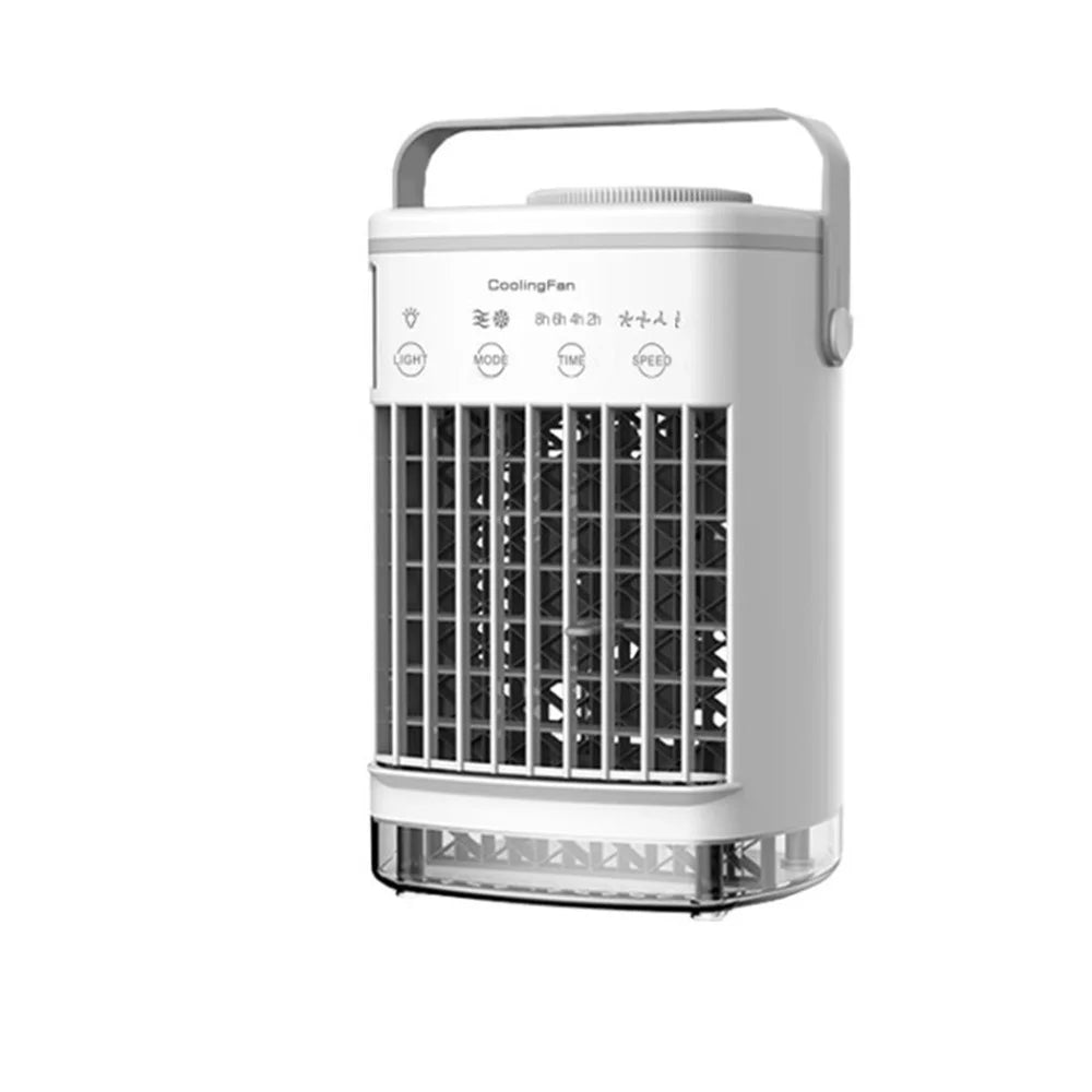 CF-006 Mini Cooling Fan Portable USB Desk Fan Small Air Cooler with 4-Speed Wind for Home Office - White - 1