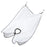 Men Beard Shaving Apron Bib Waterproof Shaving Cloth Non-Stick Beard Cape Trimming Bib - White - 1
